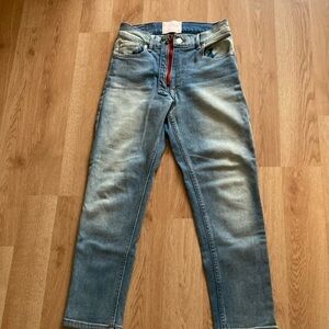 Revice jeans size 26 with cute pink heart patch